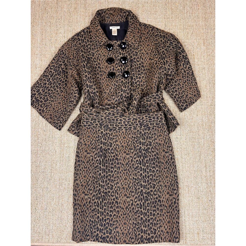 🐆 Harold's Leopard Print Jacket & Skirt Set | Size 0